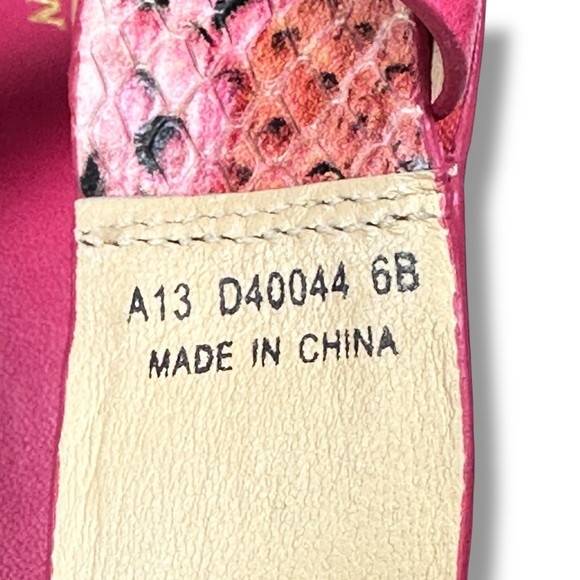 Cole Haan Grove Leather Espadrille Sandals Pink Python Snake Size 6 Coastal Boho - Picture 14 of 16